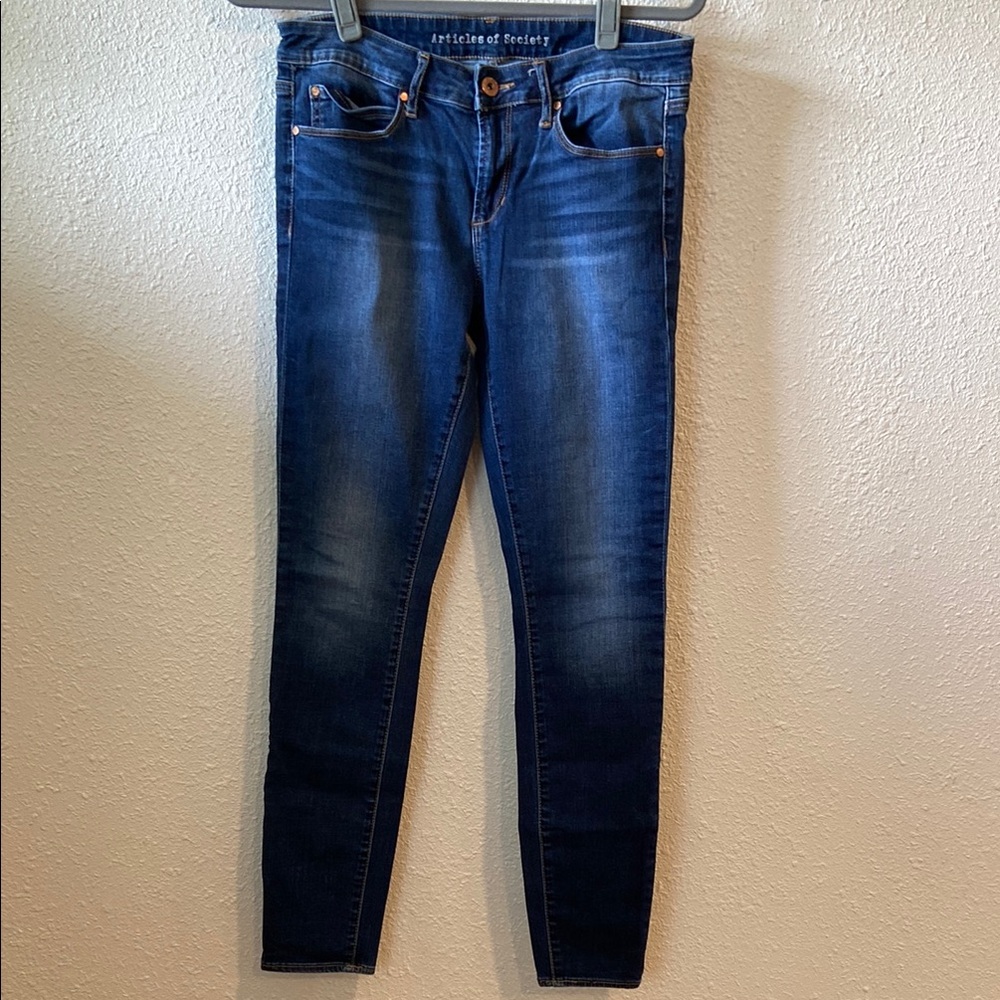 Articles Of Society Blue Skinny Stretch Denim